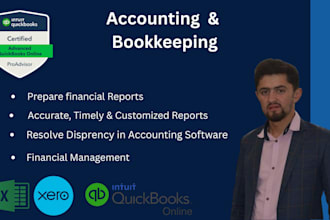 prepare financial reports using quickbooks online and xero