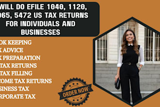 efile 1040, 1120, 1065, 5472 us tax returns for individuals and businesses