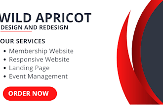 develop wild apricot membership website and event management