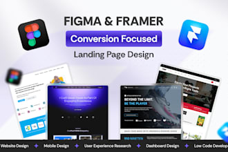 do figma design for website focusing on conversion optimization