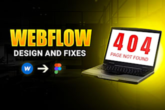 fix webflow errors and design a professional website