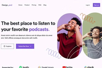 podcast website music website podcast wordpress website podcast website design