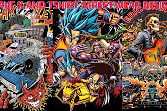 cartoon monster truck streetwear motorcycle pop punk skate kustom kulture tshirt