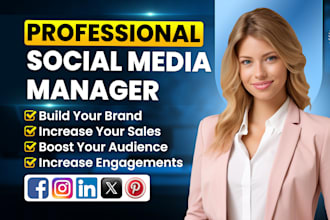 be your social media marketing manager and content creator