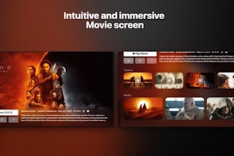 develop iptv app, m3u playlist, vod, live TV app, and ios app with subscription