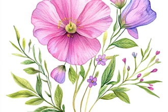 draw realistic vegetables, fruits, flowers and botanical plants