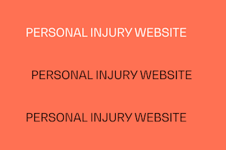 personal injury website , income tax website finance website