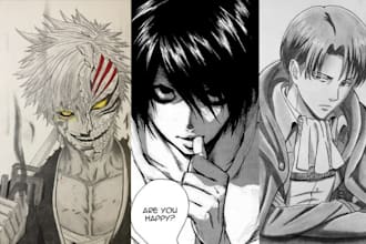 create comic covers, manga art, cartoons, webtoons