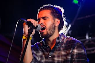 record professional pop, edm, or rock vocals with studio quality