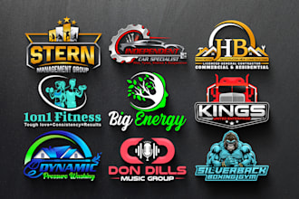 do creative modern business logo design and redesign