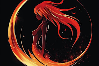 do create logo designer anime, fantasy