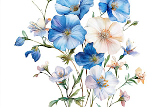 do illustration of stunning botanicals, floral and fruits