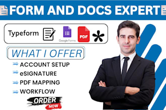 ceate fillable esigning google form pdf form poll quiz tally so typeform