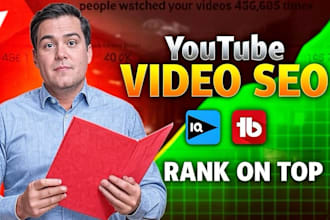 be your youtube video seo expert for top ranking