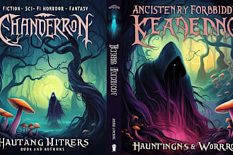 create fiction, sci fi, horror, fantasy book cover