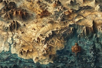 create a detailed fantasy world map for your dnd and rpgs
