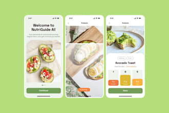 develop nutritional app burger app pizza app cake app vegan food delivery app