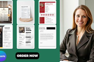 design a unique resume, cv, infographic redesign, and cover letter using canva