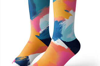 design modern and unique custom socks