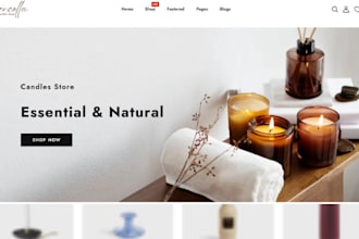 design highly profitable candle shopify lighting store neon website