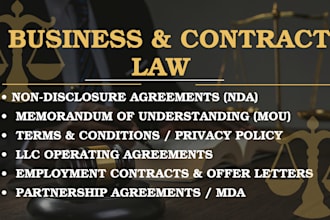 write nda mou terms and conditions partnership llc operation agreements policies