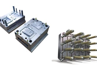 design 3d plastic model, silicone, or injection molds for manufacturing
