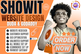 build showit website duda design godaddy website redesign showit website design