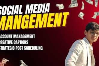 be social media manager, write creative captions and schedule content