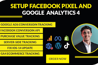 set up facebook pixel and event tracking