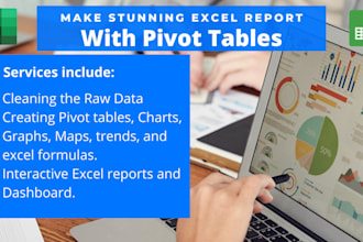 create professional excel chart, graphs, pivot tables, dashboard