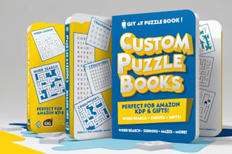 be your custom puzzle activity children book  amazon KDP maze games kindergarten