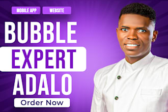 build bubble website, saas, cms, mvp, llm, figma to bubble io, adalo passion io