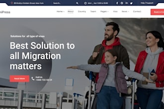 create websites for study abroad consulting agencies immigration school college