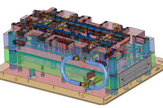 create 3d model drawings or full injection mold design