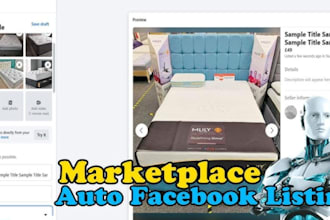 create facebook reposting bot, auto listing marketplace posting bot, monitor bot
