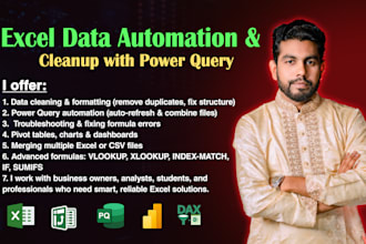 data clean, organize, and automate your excel data using power query and formula