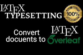convert any document or handwritten notes into latex PDF using overleaf