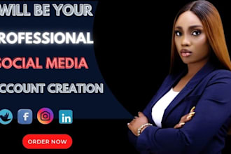 create social media accounts, setup and optimize business page