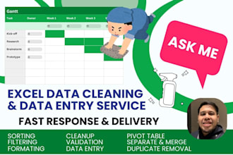 clean, organise, and format your excel spreadsheets