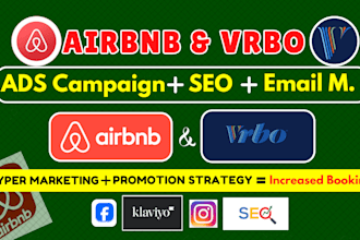 promote airbnb listing, vrbo marketing promotion, airbnb seo to increase booking