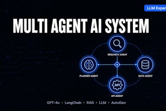 build multi agent ai system and agentic ai automation with llm reasoning and gpt