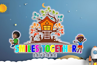 do kids, children, daycare, childcare, preschool and toy shop logo design