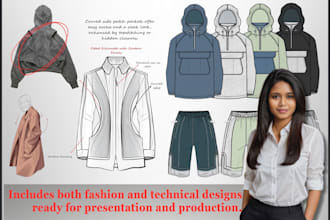 professional fashion and technical designs