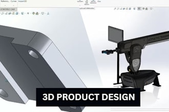 create sustainable 3d product design, 3d cad modeling and 3d product sketches