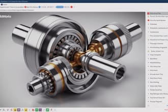 create 3d models and design mechanical products in solidworks