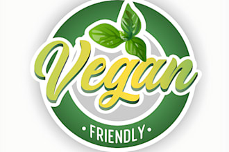 design a minimalist vegan food logo design