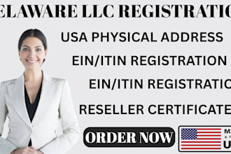 do US llc registration, itin application, US llc for amazon fba or dropshipping