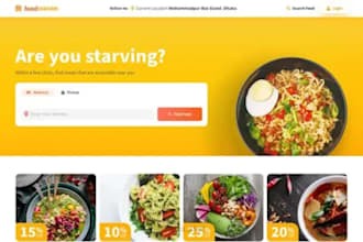 design food delivery website restaurant website online booking catering website