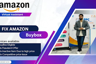 fix amazon buy box issues, fix inactive listing errors due to high price