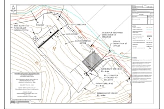 design site work 3d site plan stamp erosion plan drainage and grading plan